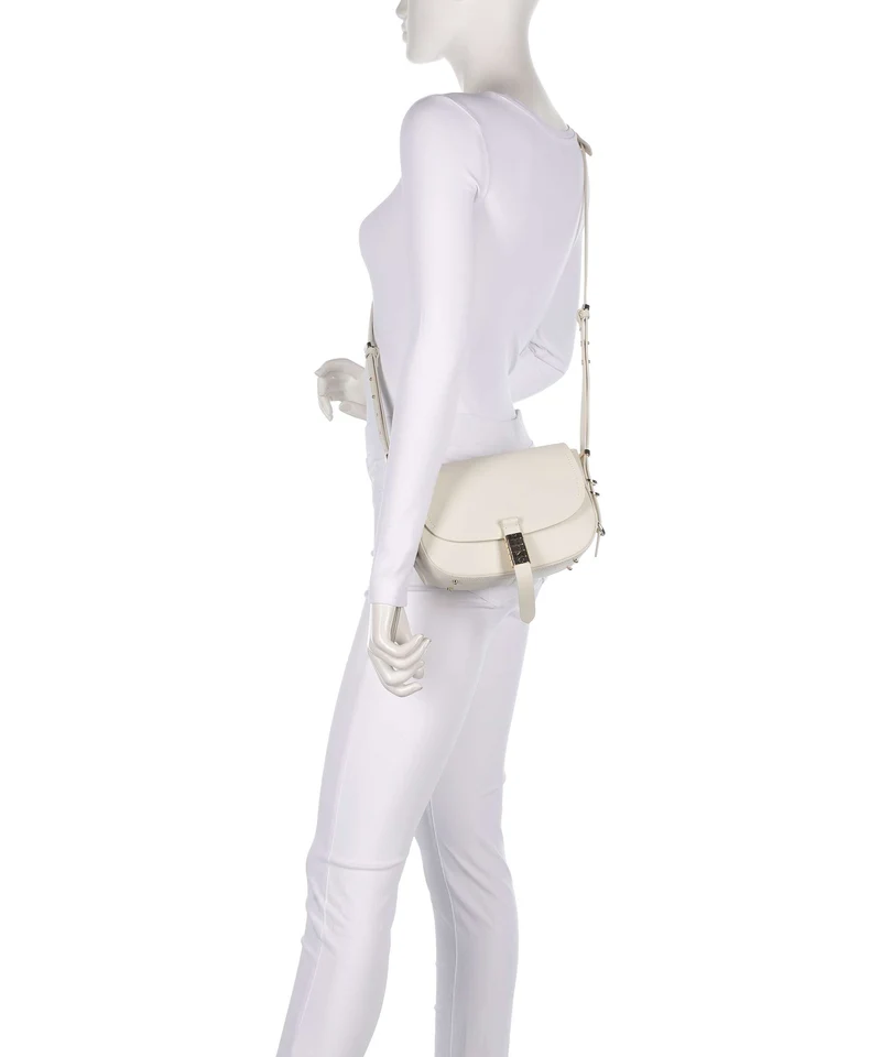 Pinko Saddle Mini Sac bandoulière bianco seta/gold/nike