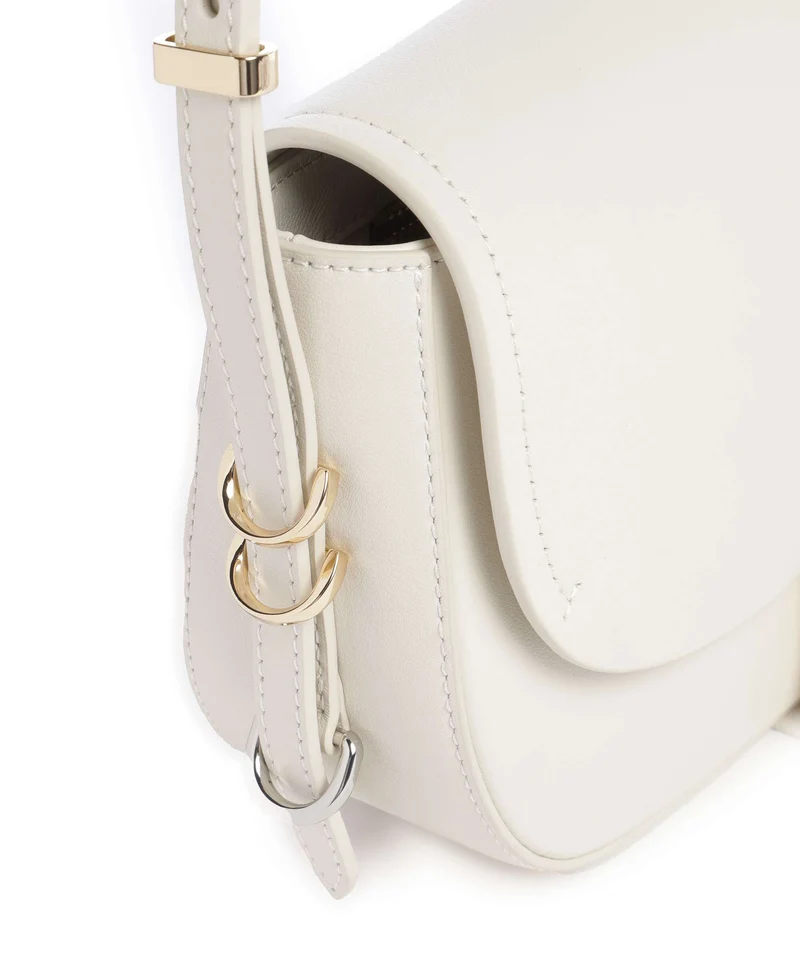 Pinko Saddle Mini Sac bandoulière bianco seta/gold/nike