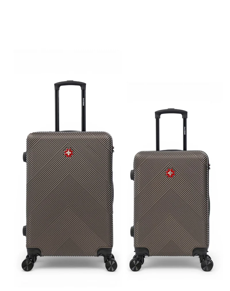 Lot de 2 Valises Rigides Taille Moyenne et Cabine OLTEN
