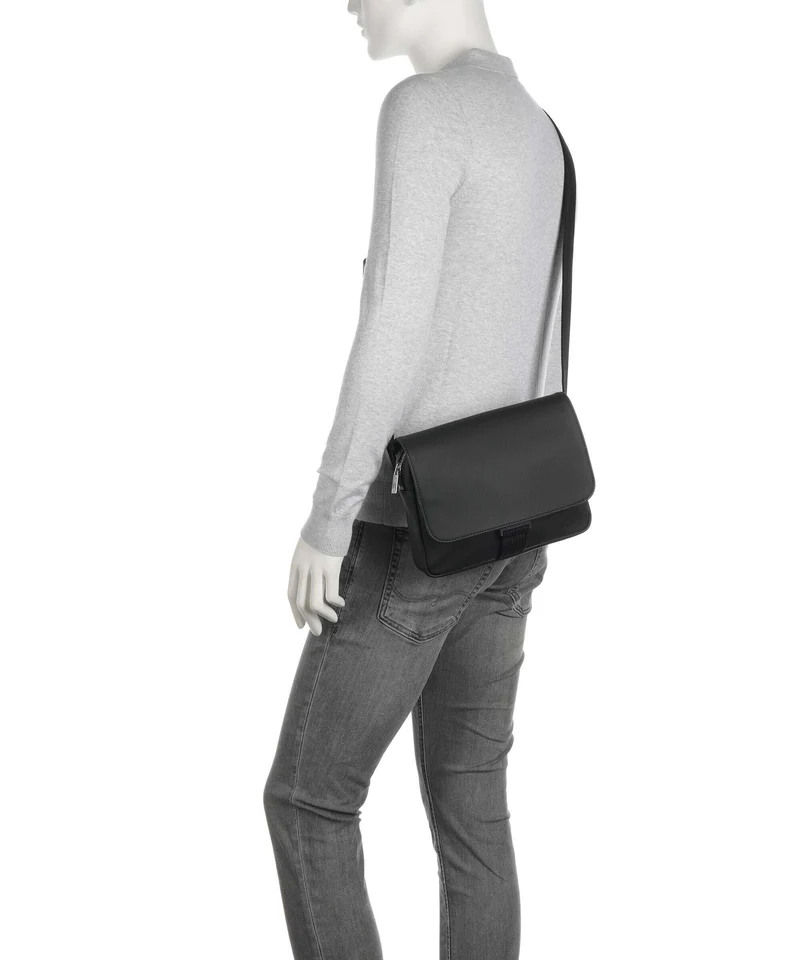Lacoste Mens Classic Sac messager noir