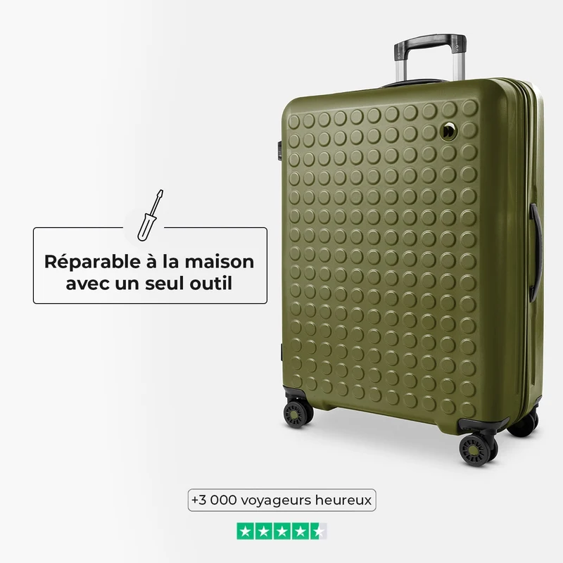 Valise Large 76 cm réparable à l'infini - Garantie 10 ans