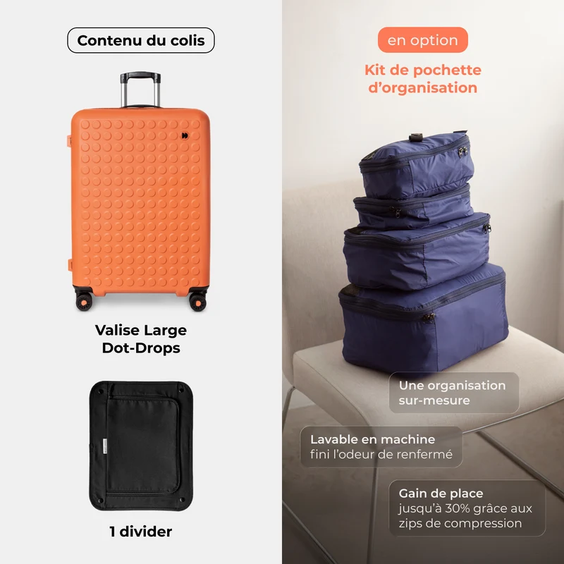 Valise Large 76 cm réparable à l'infini - Garantie 10 ans