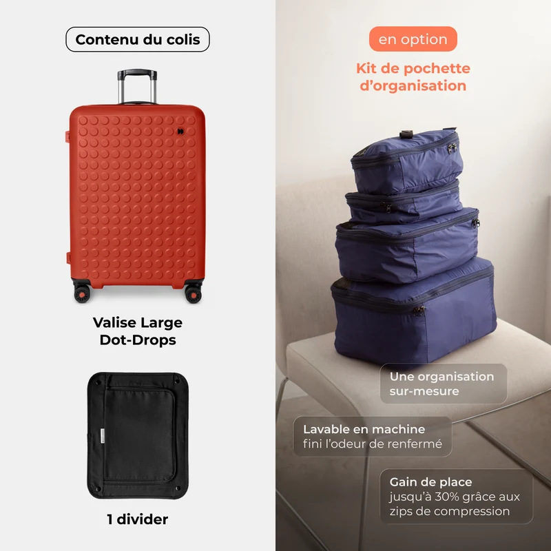 Valise Large 76 cm réparable à l'infini - Garantie 10 ans
