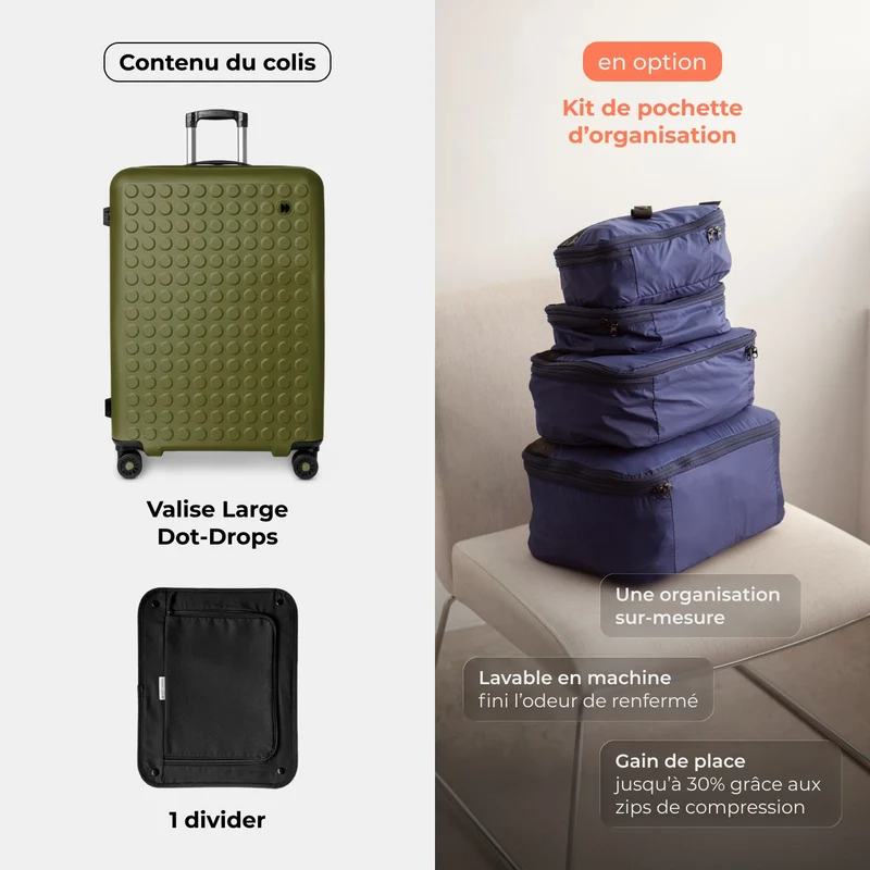 Valise Large 76 cm réparable à l'infini - Garantie 10 ans