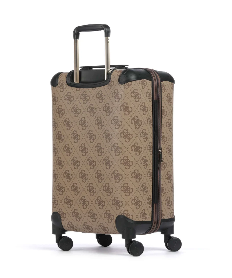 Guess Berta Maxi 4G Valise 4 roues latte logo/brown