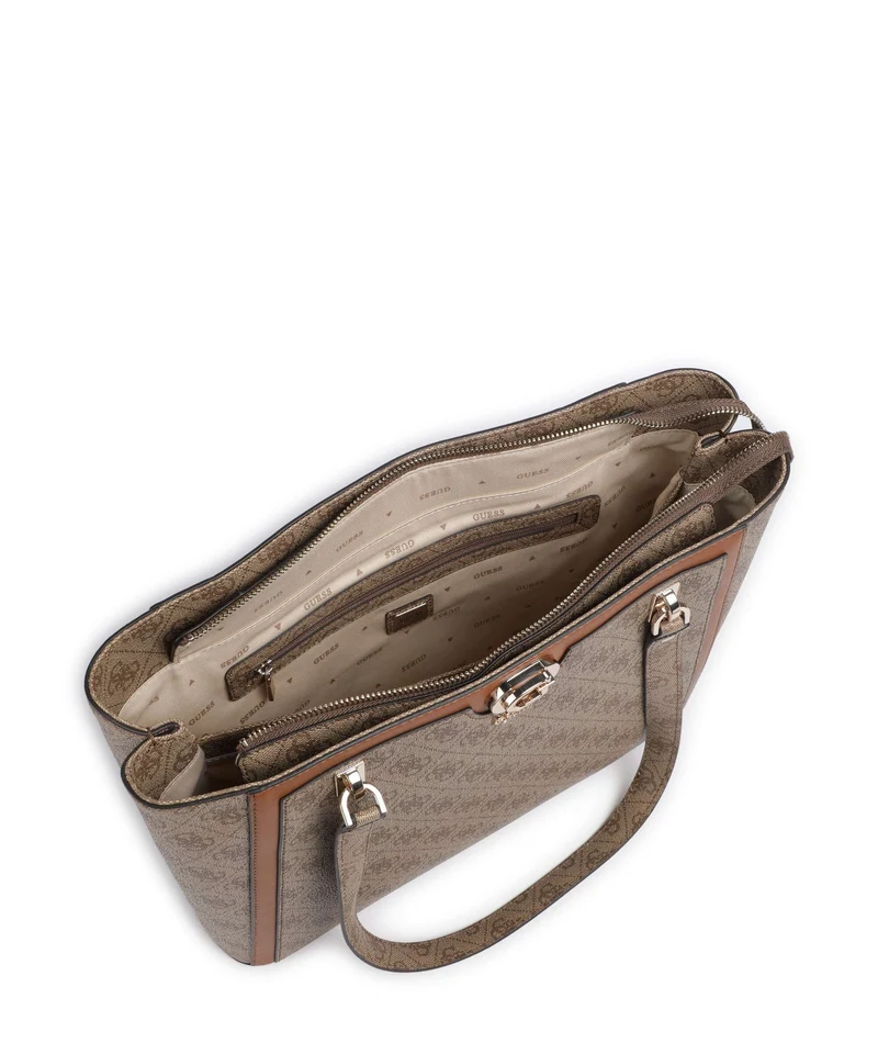 Guess Orlina 4G Logo Cabas latte logo/brown