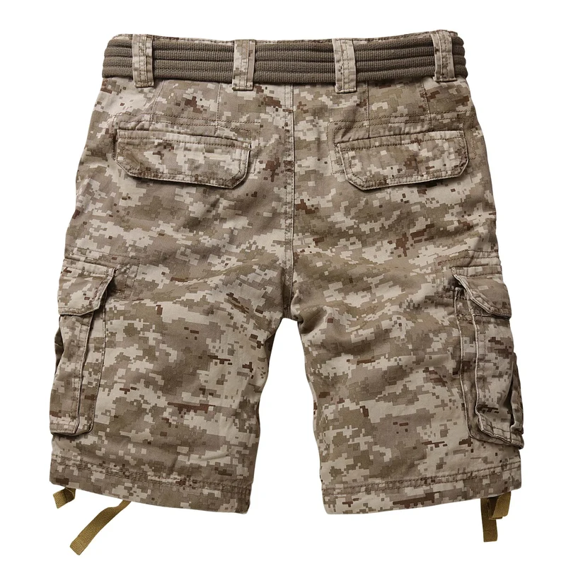 Short de randonnée motif kaki