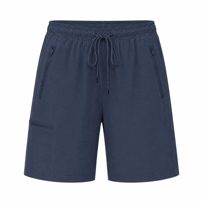 Short randonnée femme respirant