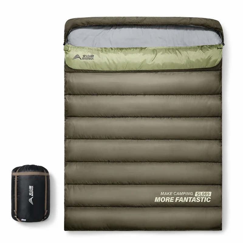 Sac de couchage camping 2 personnes chaud