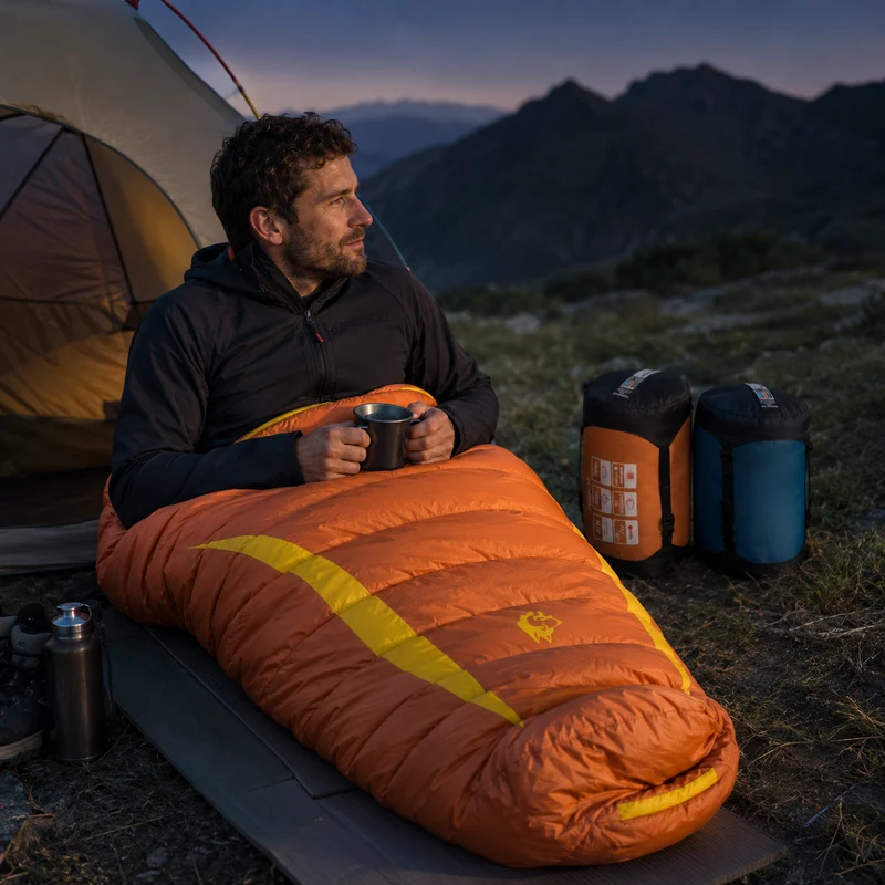 Sac de couchage camping forme momie