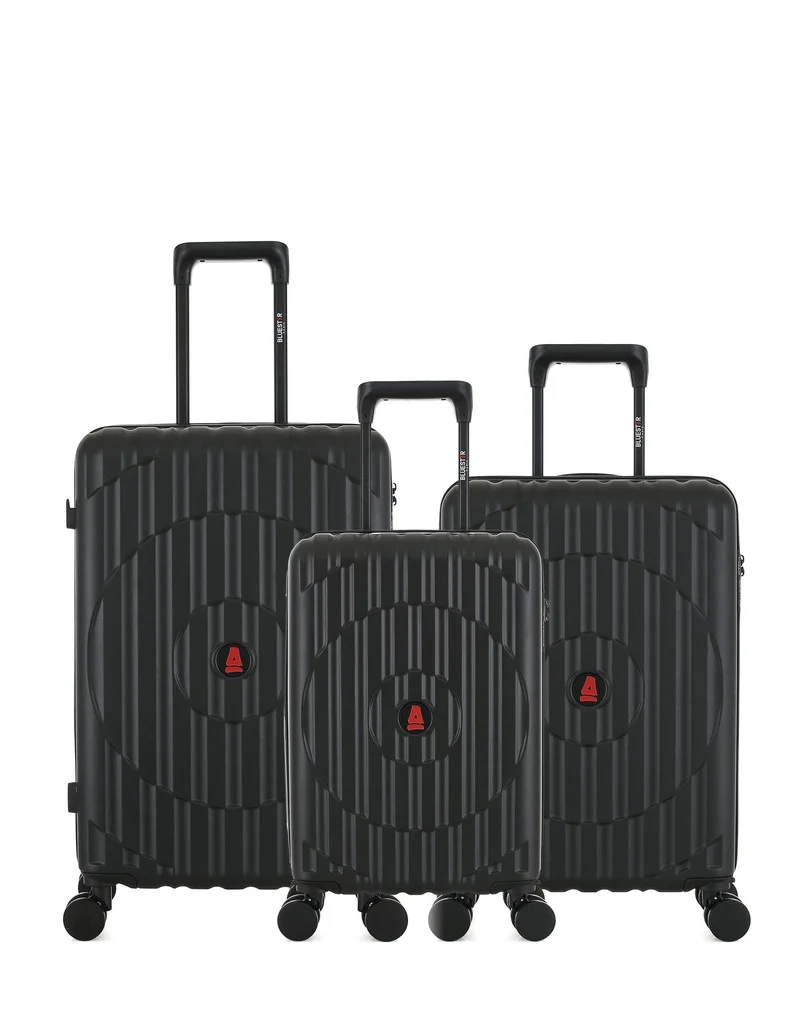 Lot de 3 Valises Rigides Taille Moyenne, Cabine et Cabine XS ODEON