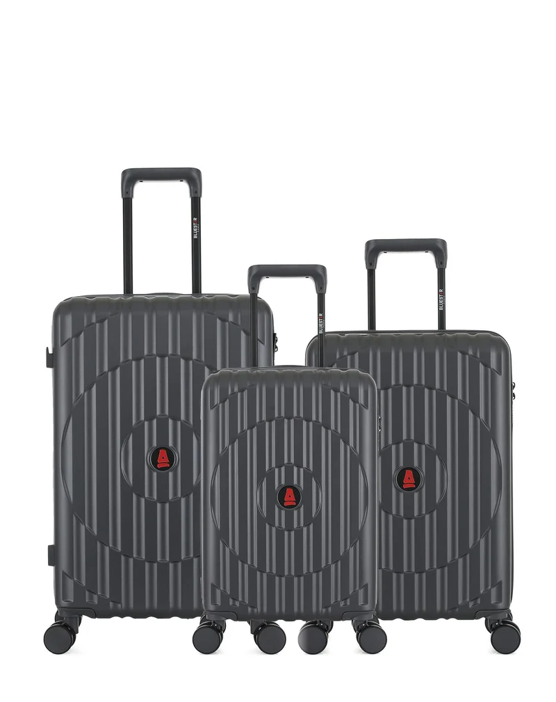 Lot de 3 Valises Rigides Taille Moyenne, Cabine et Cabine XS ODEON