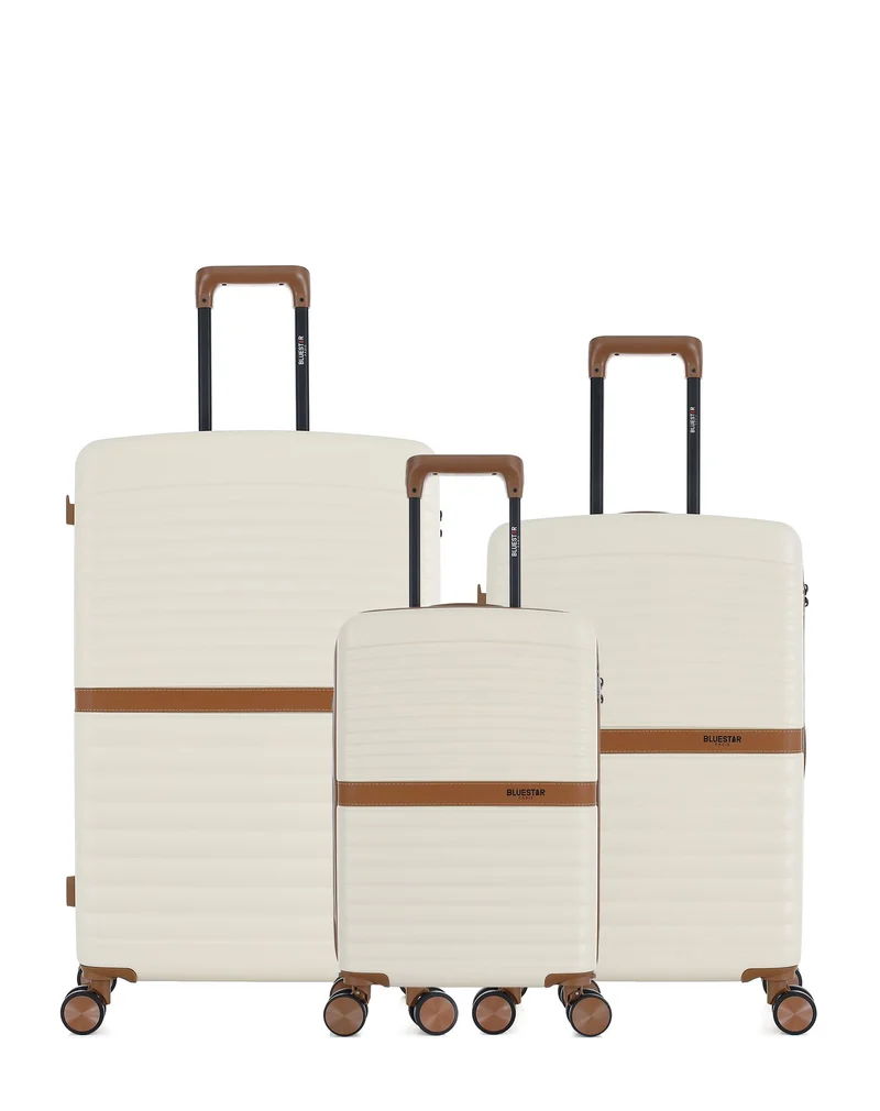 Lot de 3 Valises Rigides Grand Format, Week-end et Cabine XS BELAIR