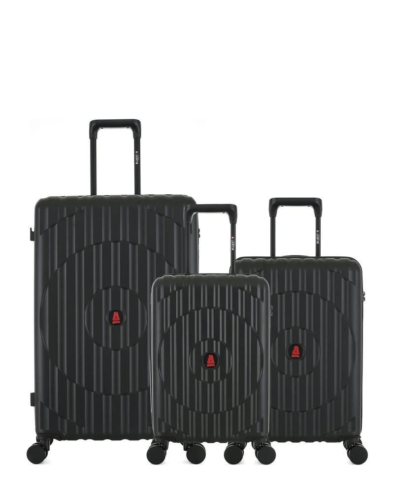 Lot de 3 Valises Rigides Grand Format, Cabine et Cabine XS ODEON
