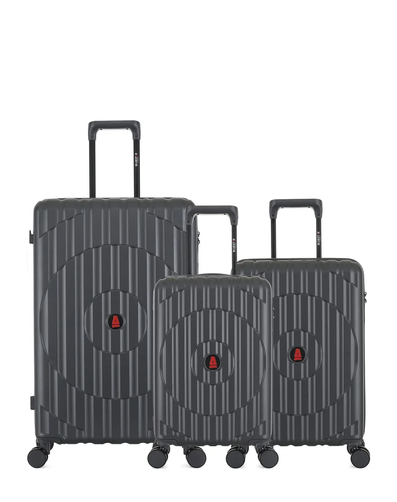 Lot de 3 Valises Rigides Grand Format, Cabine et Cabine XS ODEON