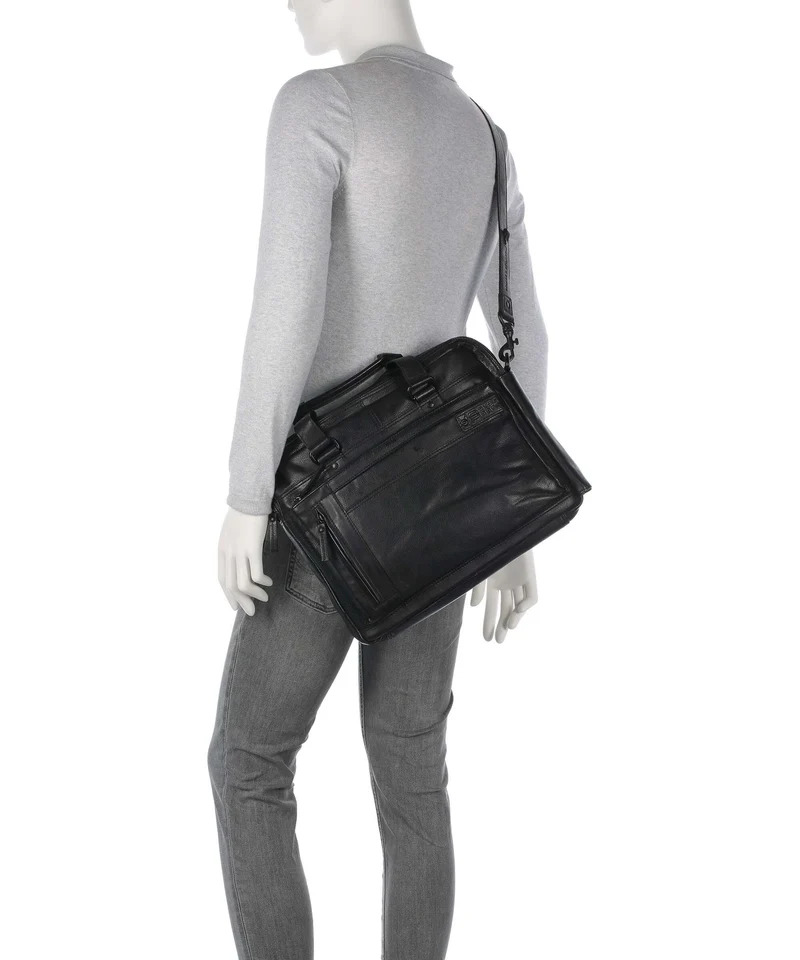 Spikes & Sparrow Apache Brutus Porte-document schwarz