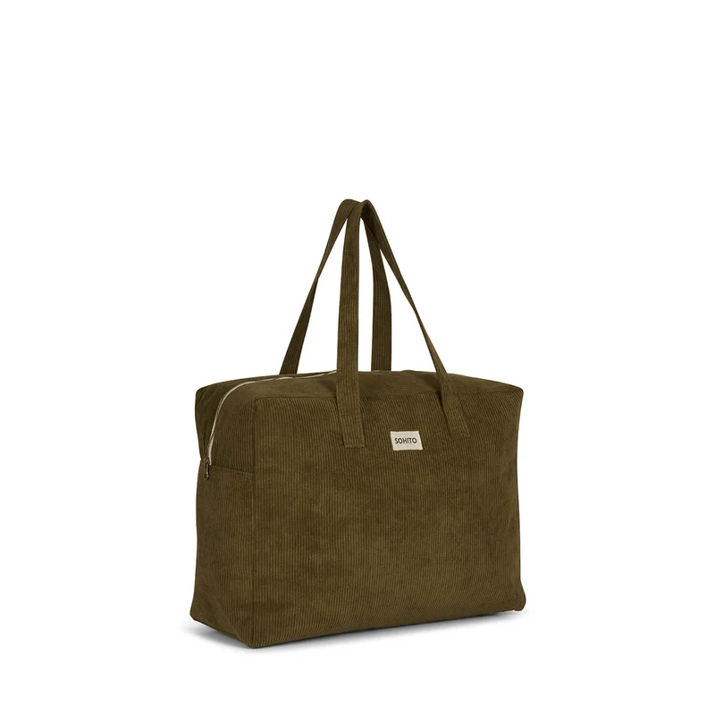 Sac de voyage Gael Kaki Velvet