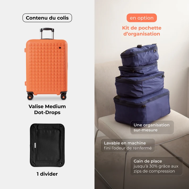 Valise Medium 66 cm réparable à l'infini - Garantie 10 ans