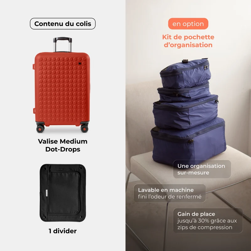 Valise Medium 66 cm réparable à l'infini - Garantie 10 ans