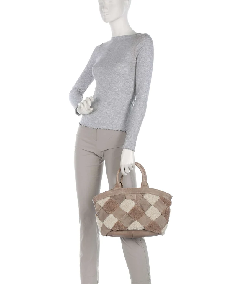 FredsBruder Check My Bag Sac à main taupe teddy mix
