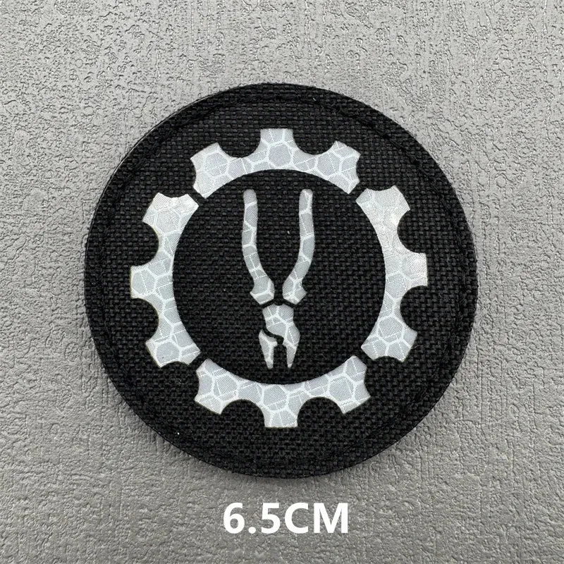 Patch velcro motif original pour équipement randonnée