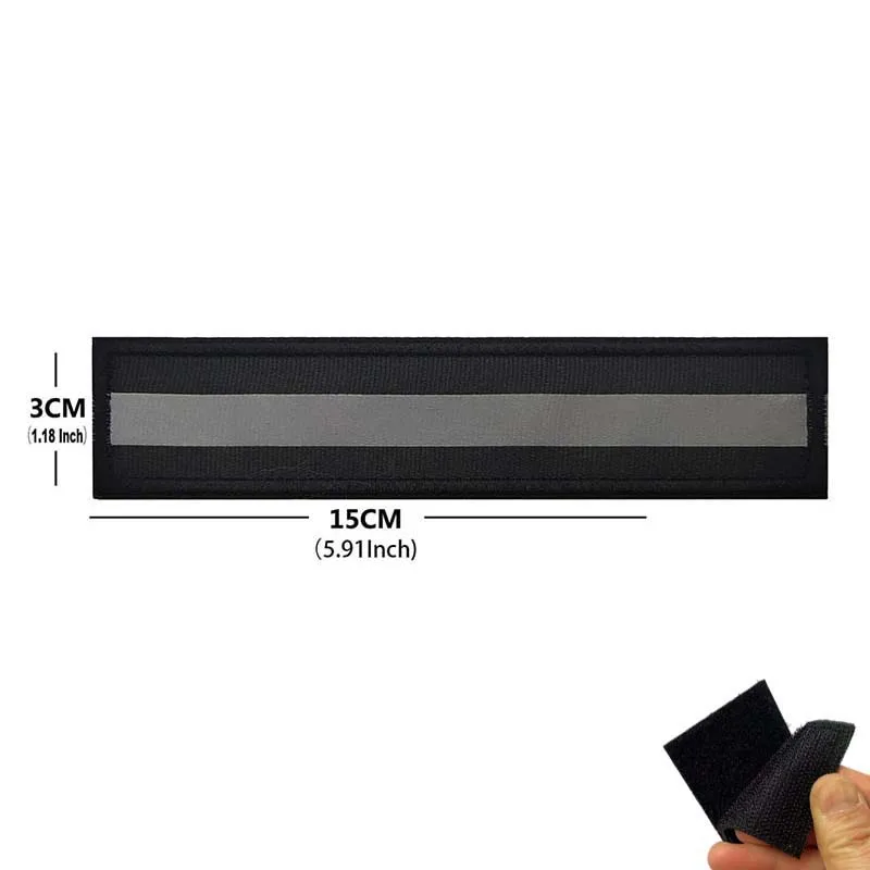 Patch réfléchissant sécurité randonnée velcro sac à dos