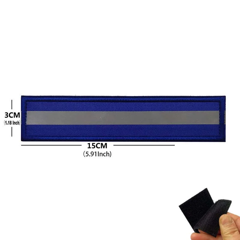 Patch réfléchissant sécurité randonnée velcro sac à dos