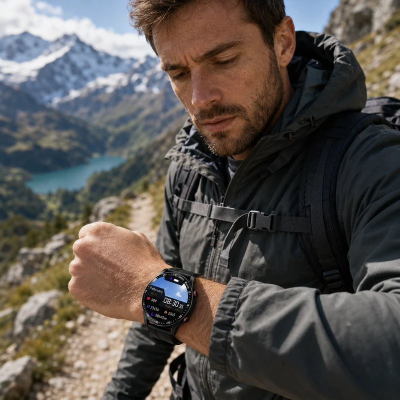 Montre connectée randonnée multifonctions étanche