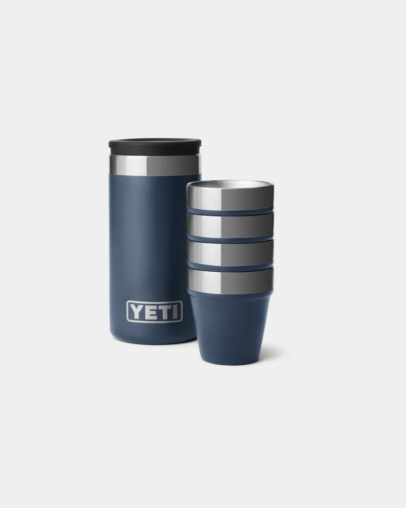 Verres à shot inox isolés Yeti 48ml à personnaliser