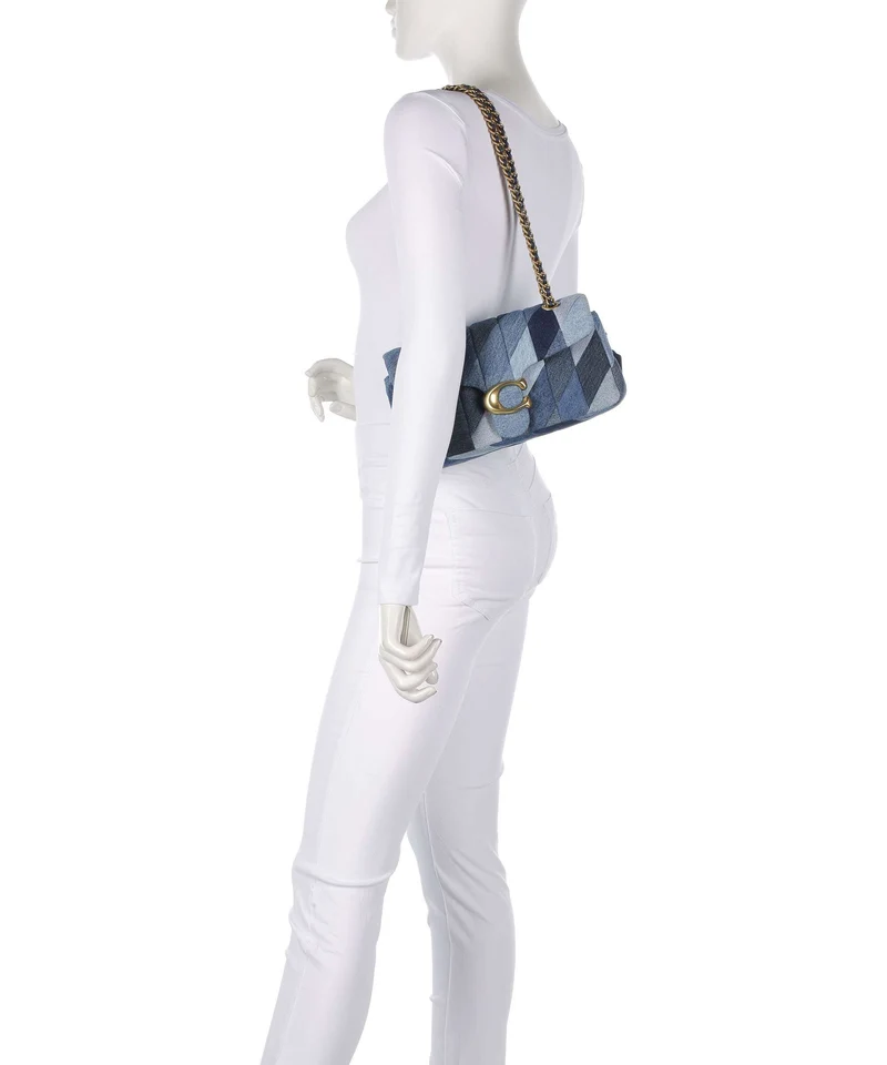 Coach Tabby Patchwork 26 Sac porté épaule denim/multicolour