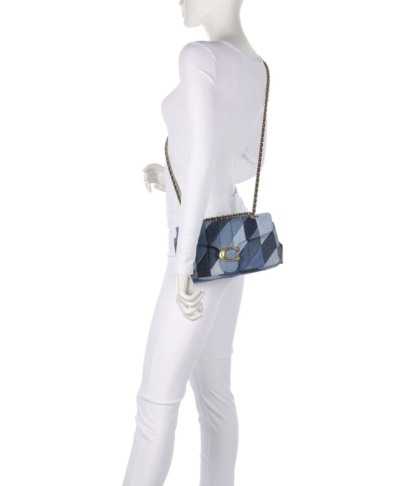 Coach Tabby Patchwork 26 Sac porté épaule denim/multicolour
