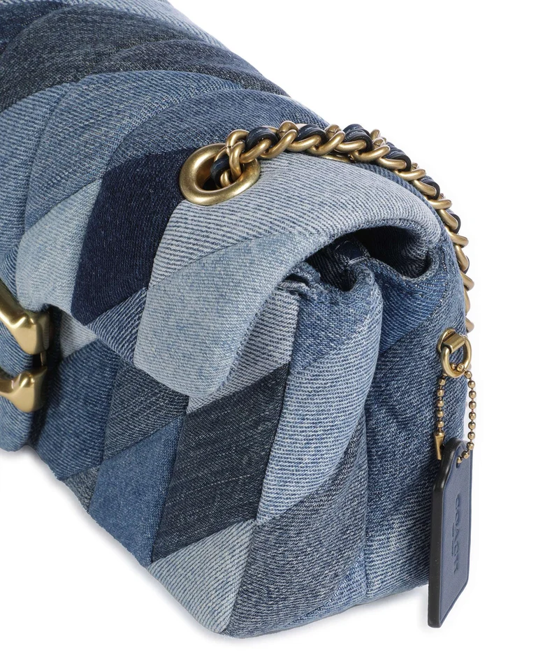 Coach Tabby Patchwork 26 Sac porté épaule denim/multicolour