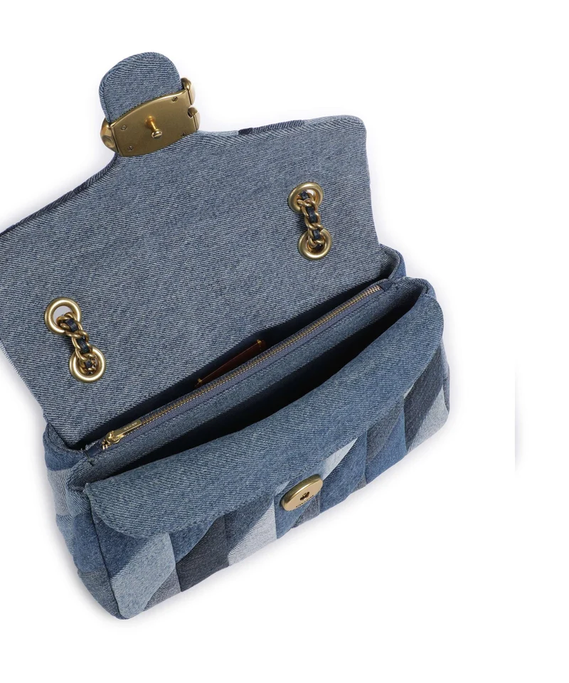 Coach Tabby Patchwork 26 Sac porté épaule denim/multicolour