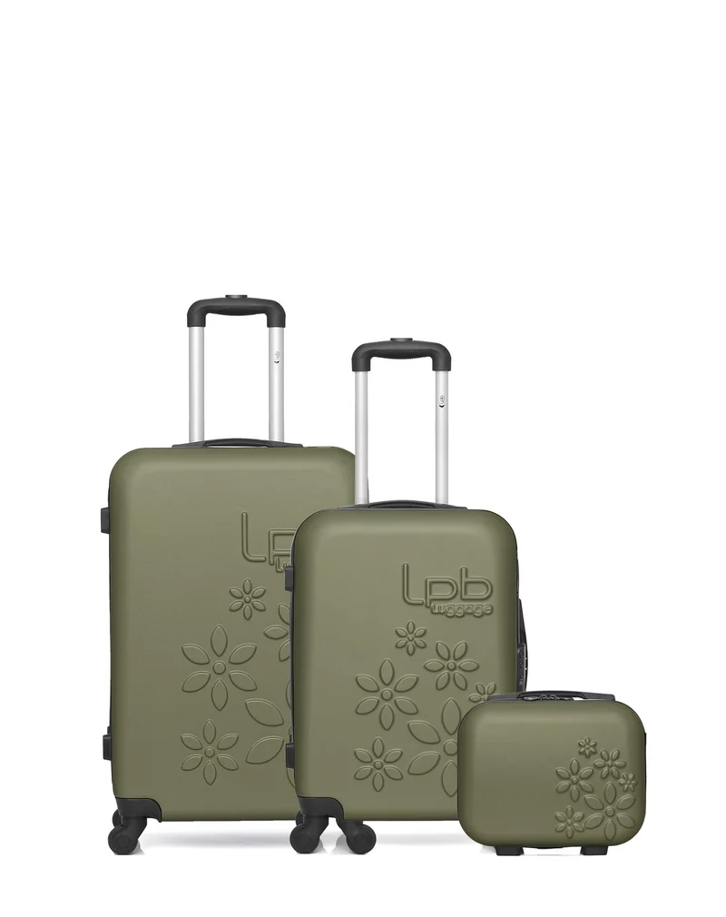 Lot de 3 Valise weekend, valise cabine et vanity ELEONOR