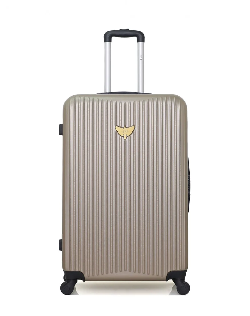 Lot de 4 valises rigides grand format, moyenne, cabine et cabine XXS AGATA