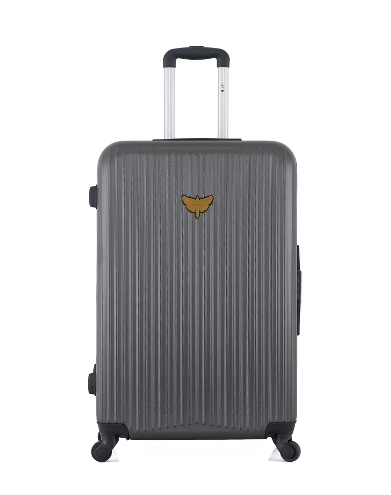 Lot de 4 valises rigides grand format, moyenne, cabine et cabine XXS AGATA