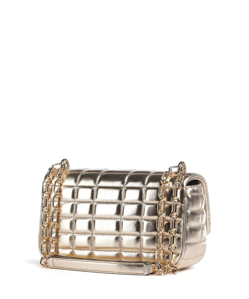 Michael Kors Tribeca Sac porté épaule pale gold