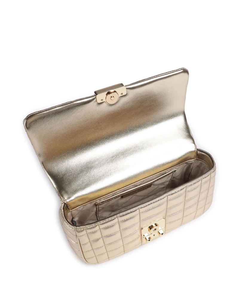 Michael Kors Tribeca Sac porté épaule pale gold