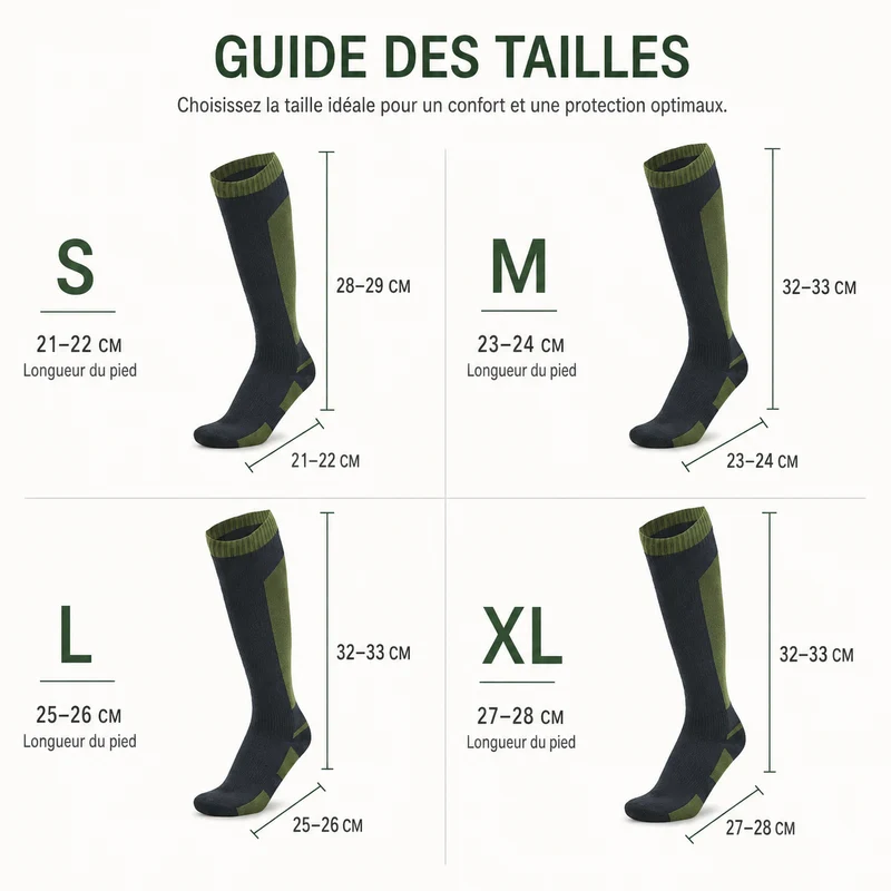 Chaussettes randonnée waterproof longues