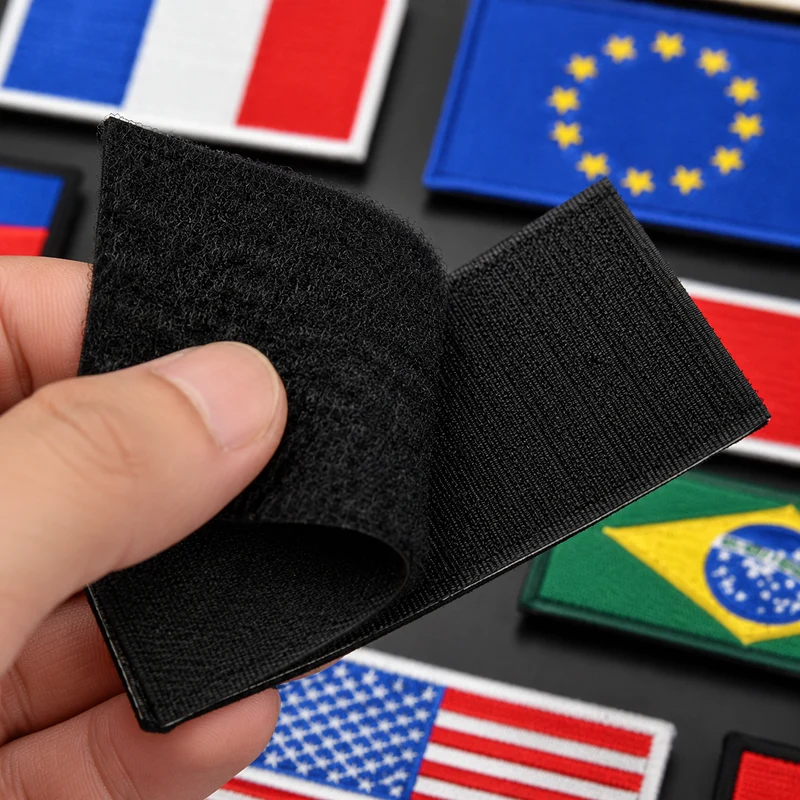 Patch drapeau sac randonnée brodé