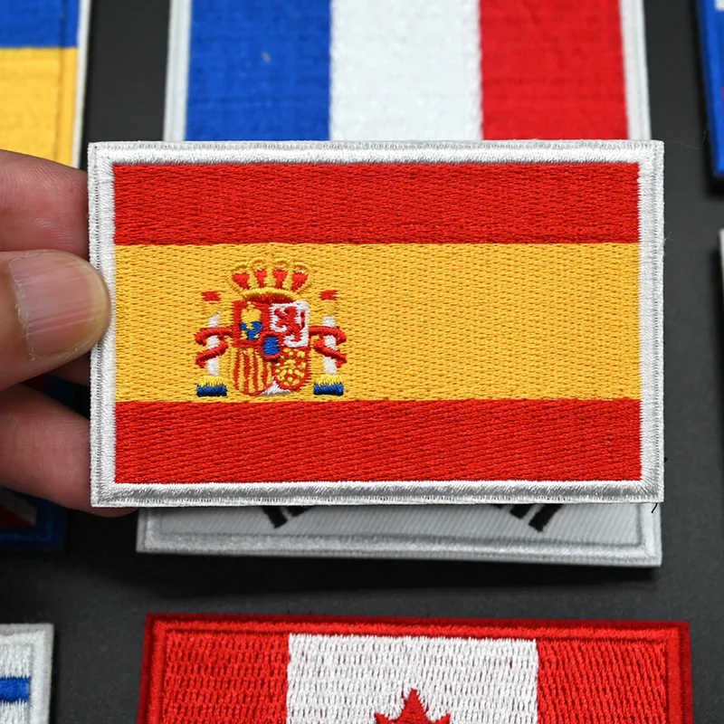 Patch drapeau sac randonnée brodé