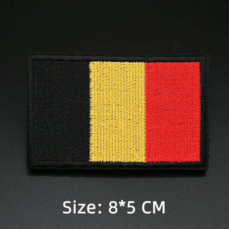 Patch drapeau sac randonnée brodé