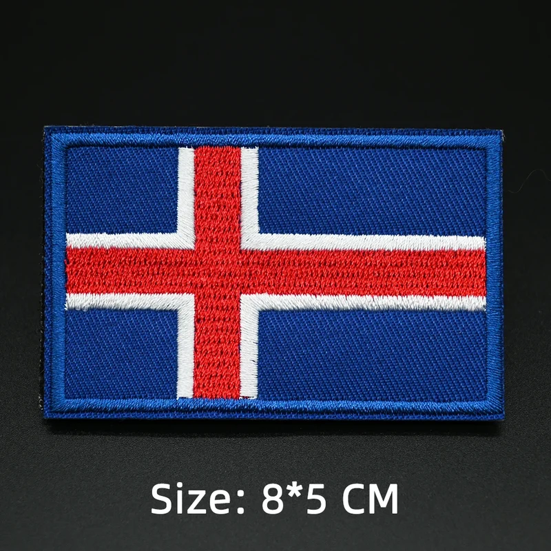 Patch drapeau sac randonnée brodé
