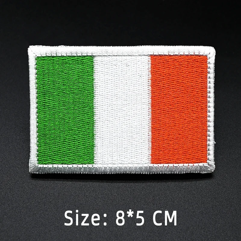 Patch drapeau sac randonnée brodé