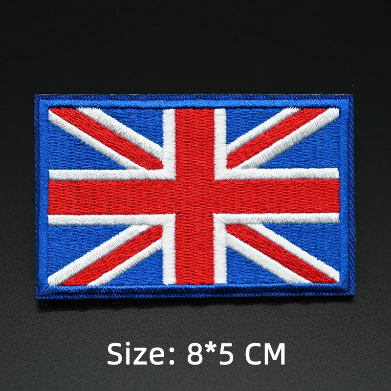 Patch drapeau sac randonnée brodé