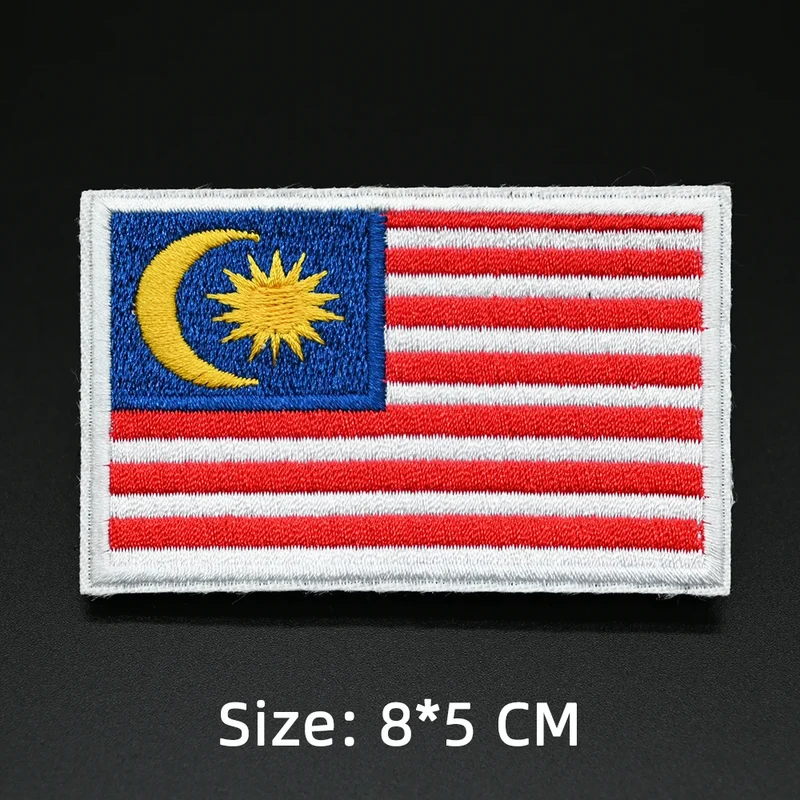 Patch drapeau sac randonnée brodé