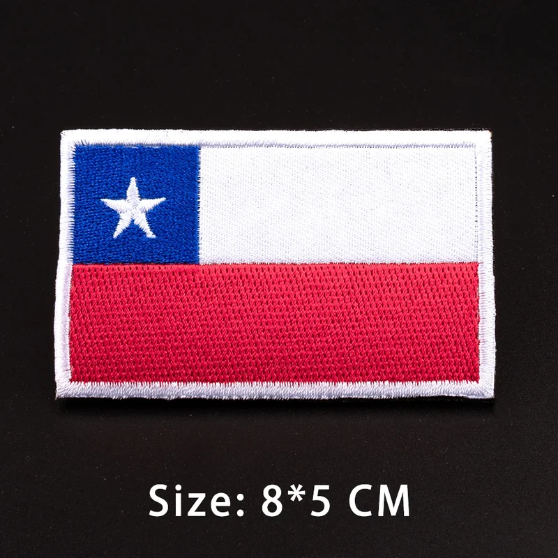 Patch drapeau sac randonnée brodé