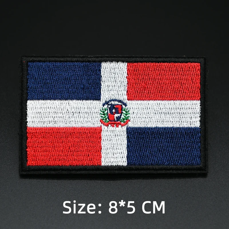 Patch drapeau sac randonnée brodé