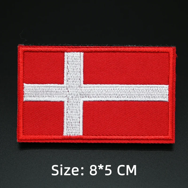 Patch drapeau sac randonnée brodé