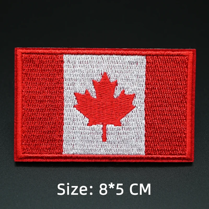 Patch drapeau sac randonnée brodé